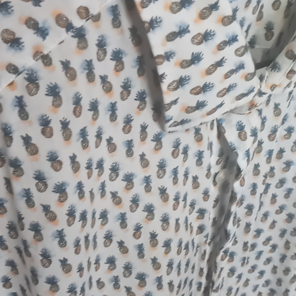 Culturata pineapple button down T shirt - Picture 2 of 3
